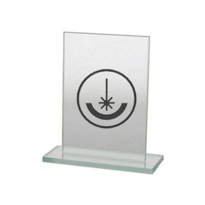 Detail Engraved glass trophy