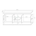 Cama SOHORTV180BI/SZ TV-teline & viihdekeskus 1 hyllyä Cama SOHORTV180BI/SZ TV-teline & viihdekeskus 1 hyllyä