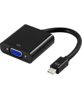 Deltaco DP-VGA3 video cable adapter 0.2 m mini DisplayPort VGA Black