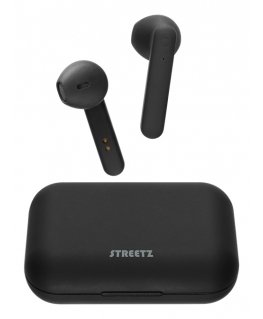 Deltaco TWS-104 austiņas un brīvroku komplekts True Wireless Stereo (TWS) Ausīs Mūzika Bluetooth Melns