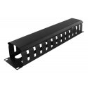 Deltaco 19-26 rack accessory Cable management panel