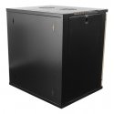 Deltaco 19-5412B телекоммуникационная стойка 12U Отдельностоящая стойка Черный