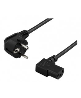 Deltaco DEL-111D toitekaabel Must 10 m CEE7/7 IEC C13
