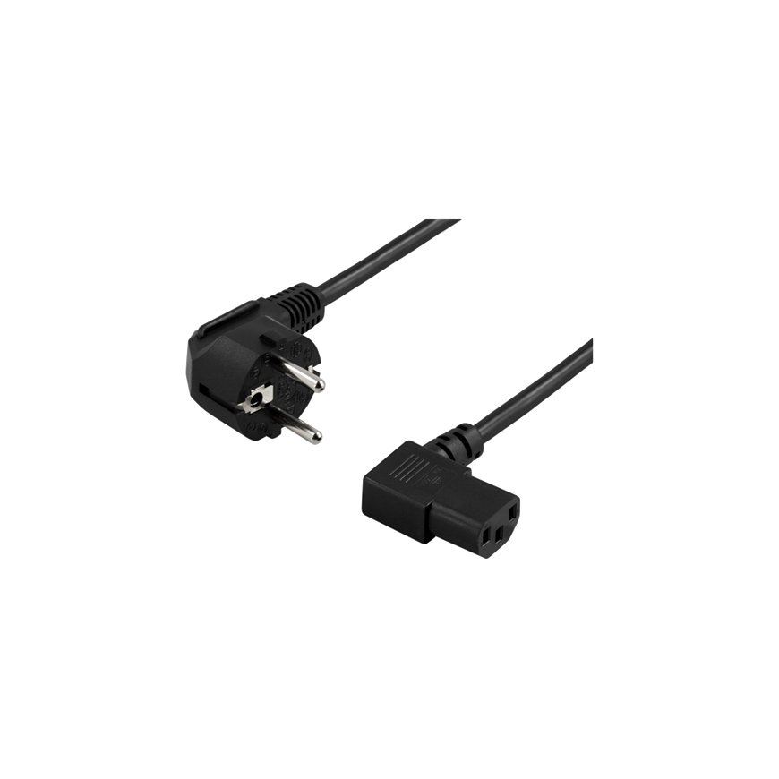 Deltaco DEL-111D toitekaabel Must 10 m CEE7/7 IEC C13