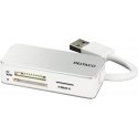 Deltaco UCR-147 kortinlukija USB 3.2 Gen 1 (3.1 Gen 1) Type-A Hopea, Valkoinen Deltaco UCR-147 kortinlukija USB 3.2 Gen 1 (3.1 Gen 1) Type-A Hopea, Valkoinen