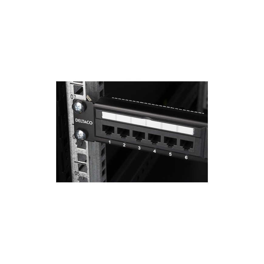 Deltaco PAN-112 патч-панель 1U – 4