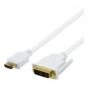 Deltaco HDMI-116AD vaizdo kabelio adapteris 7 m HDMI A tipo (standartinis) DVI Balta Deltaco HDMI-116AD vaizdo kabelio adapteris 7 m HDMI A tipo (standartinis) DVI Balta