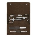 Zwilling Twinox reisikomplekt - Pruun 5-osaline nahast ümbris - pruun Zwilling Twinox reisikomplekt - Pruun 5-osaline nahast ümbris - pruun