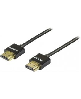 Deltaco HDMI-1092-K HDMI kabelis 2 m HDMI Type A (Standard) Melns