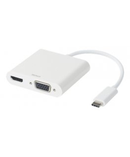 Deltaco USBC-HDMI16 док-станция для ноутбука USB 3.2 Gen 1 (3.1 Gen 1) Type-C Белый