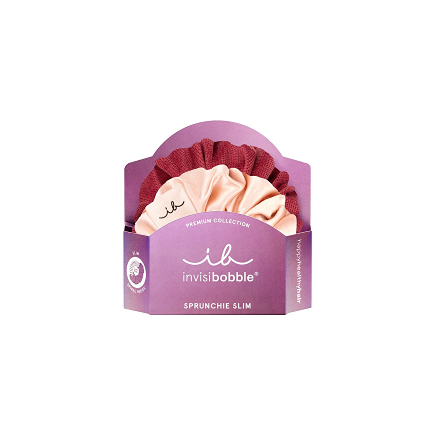 Invisibobble Sprunchie Slim Premium You Make me Blush - Hair elastic ( 2 ks )