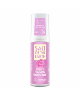 Salt-Of-The-Earth Peony Blossom Natural Deodorant - Natural mineral deodorant spray with the scent of peony