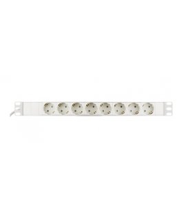 Deltaco GT-8629W power extension 3 m 8 AC outlet(s) Indoor White