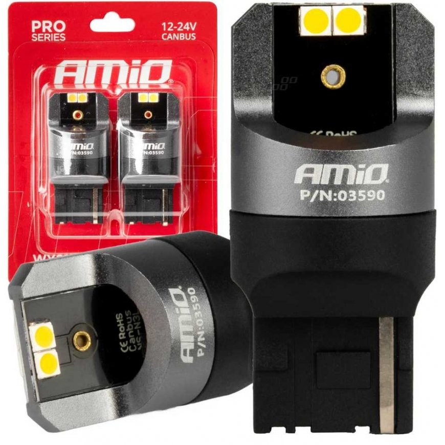 AMiO Żarówki led canbus pro wy21w