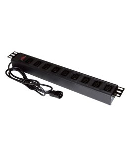 Alantec PZ010 power extension 1.8 m 9 AC outlet(s) Indoor Black