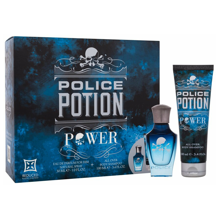 Police Potion Power rinkinys vyrams (EDP, 30 ml + dušo želė, 100 ml) – 3