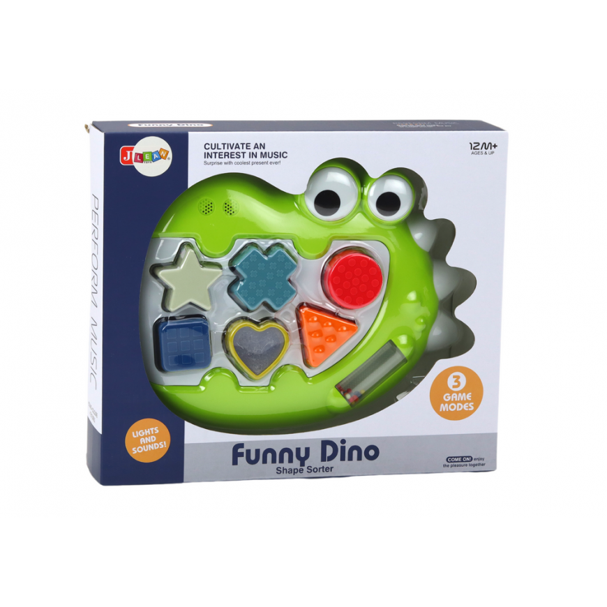 Dėlionė Lean Sensory Dinosaur Sorter Playing Melodies Puzzle For The Youngest – 4