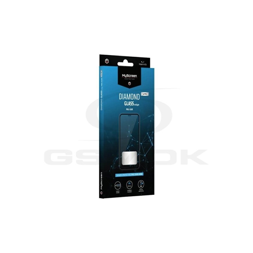 MyScreen Diamond Glass Lite Edge Full Glue Black do Xiaomi Redmi 12 5G/4G/12R