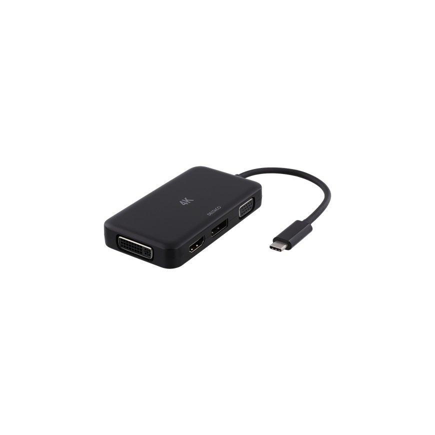 Deltaco USBC-MULTI dokstacija USB 3.2