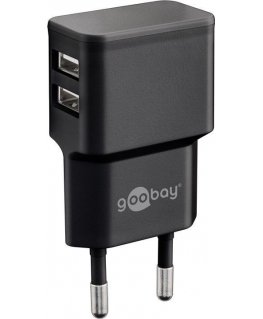 Goobay 44951 mobile device charger Mobile phone, Smartphone Black AC Indoor