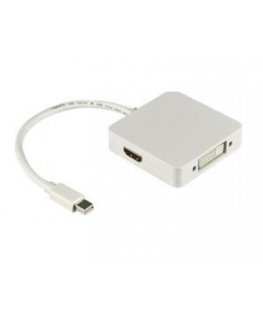 Deltaco DP-MULTI1 видео кабель адаптер 0,2 m Mini DisplayPort DisplayPort + DVI + HDMI Белый