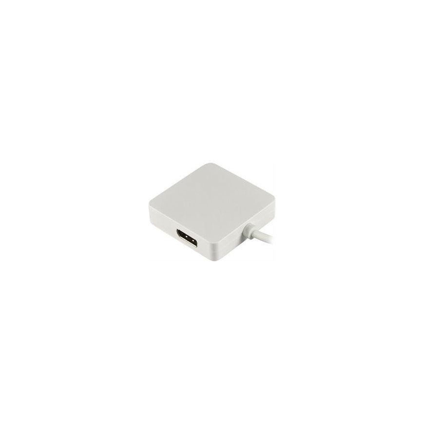 Deltaco DP-MULTI1 vaizdo kabelio adapteris 0,2 m Mini DisplayPort DisplayPort + DVI + HDMI Balta – 2