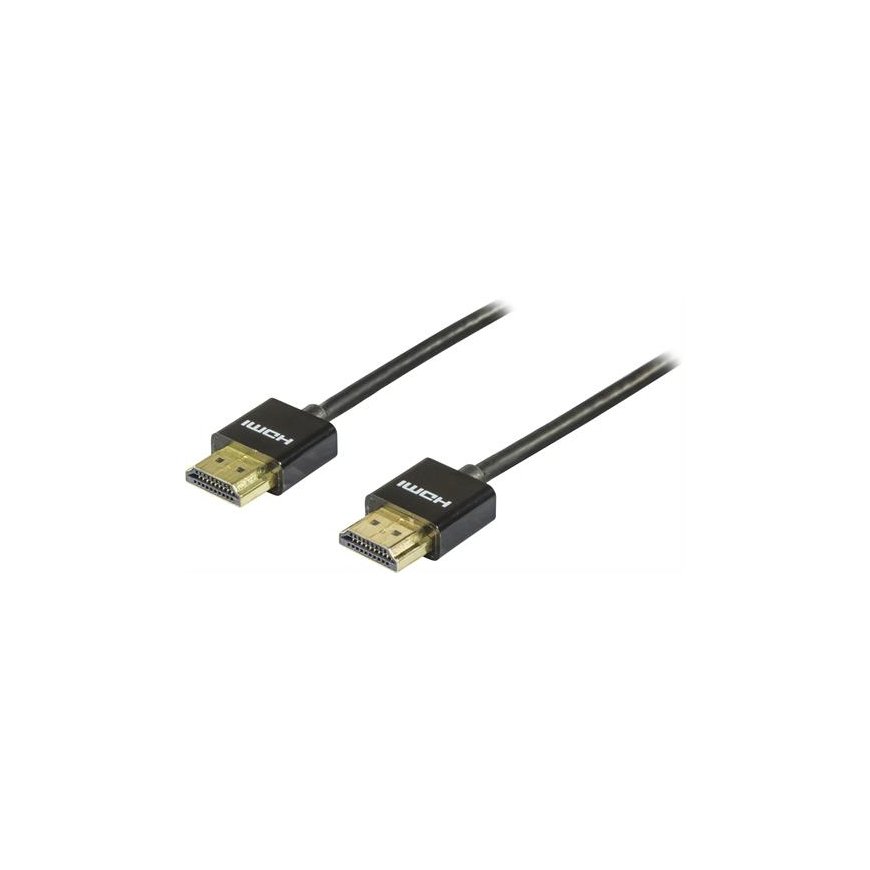 Deltaco HDMI-1093 HDMI kabelis 3 m HDMI Type A (Standard) Melns