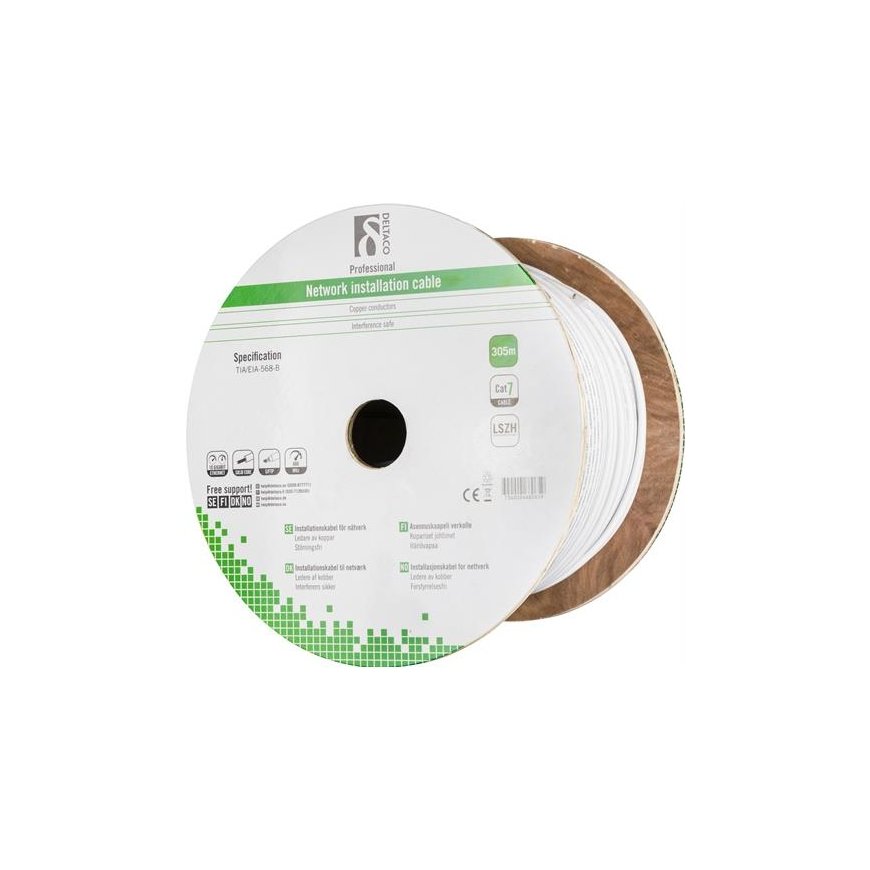 Deltaco TP-71C tīkla kabelis Balts 305