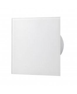 Ornos Glass panel for fans and grilles, white matt