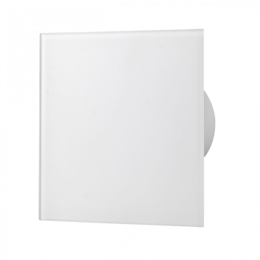 Ornos Glass panel for fans and grilles, white matt