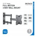 Deltaco ARM-1204 monitoriaus laikiklis arba stovas 68,6 cm (27") Juoda Siena