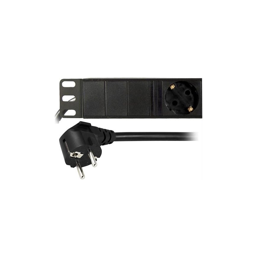 Deltaco GT-8628 elektros tinklo ilgintuvas 3 m 6 AC išvestis(ys / čių) Vidaus Juoda – 2
