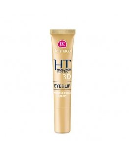 Dermacol 3D Hyaluron Therapy Eye&Lip Wrinkle Filler Kreminis Paakių kremas moterims, 15 ml