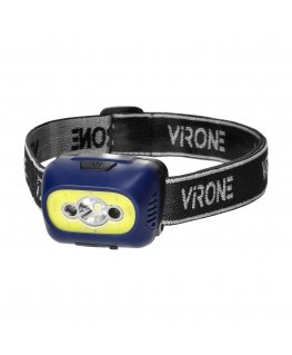 Orno COB LED headlamp with motion sensor, rechargeable, blue
