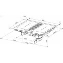 FABER S.p.A. Galileo Smart BK A600 Juoda Įmontuoti 60 cm Indukcinė viryklė, padalyta į sritis 4 zone