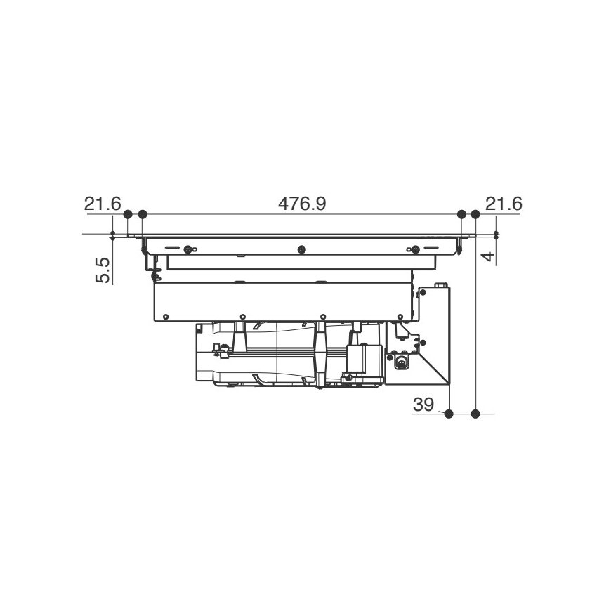 FABER S.p.A. Galileo Smart BK A600 Black Built-in 60 cm Zone induction hob 4 zone(s) – 3