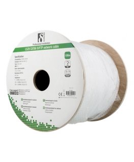 Deltaco TP-54C tīkla kabelis Balts 100 m Cat6a U/FTP (STP)