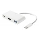 Deltaco USBC-HDMI23 док-станция для ноутбука Проводная USB 3.2 Gen 1 (3.1 Gen 1) Type-C Белый Deltaco USBC-HDMI23 док-станция для ноутбука Проводная USB 3.2 Gen 1 (3.1 Gen 1) Type-C Белый