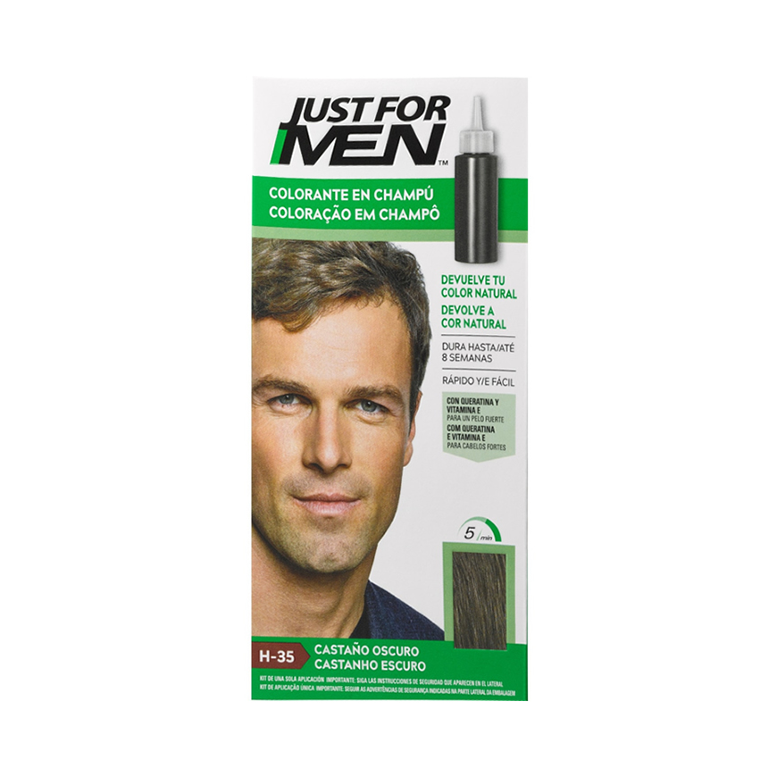 "Just For men" dark brown coloring shampoo – 3
