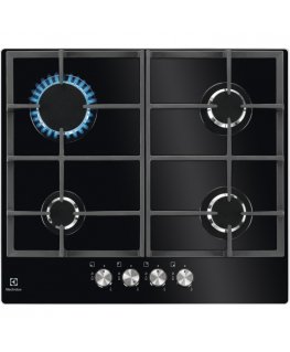 Electrolux KGG6426K Juoda Įmontuoti 56 cm Dujinė 4 zone(s)