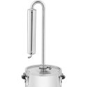 Royal Catering Distiller purifies water for the production of essential oils, made of stainless steel, 20 liters Royal Catering Distiller purifies water for the production of essential oils, made of stainless steel, 20 liters