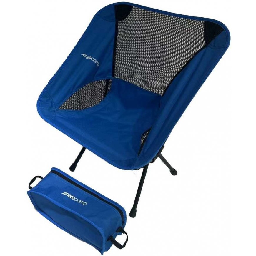 Enero Camp FOTEL TURYSTYCZNO PLAŻOWY 58x52x64CM BLUE – 5