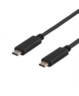 Deltaco USBC-1054 USB кабель 1 m USB 3.2 Gen 1 (3.1 Gen 1) Черный