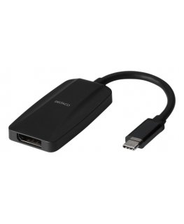 Deltaco USBC-DP8K video cable adapter 1.8 m DisplayPort Black