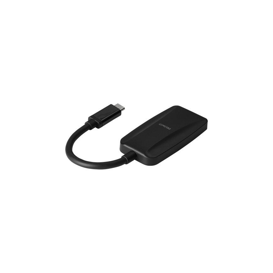 Deltaco USBC-DP8K vaizdo kabelio adapteris 1,8 m DisplayPort Juoda – 2