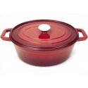 Enameled cast iron pot 4 l red - Hendi 626849 Enameled cast iron pot 4 l red - Hendi 626849