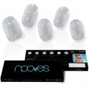 Nooves Dazzling Diva Premium Glam Glitter Gray Gel Nail Foils 20 U Nooves Dazzling Diva Premium Glam Glitter Gray Gel Nail Foils 20 U