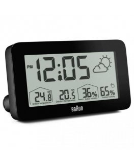 Braun BC 13 B DCF Radio Weather Station black