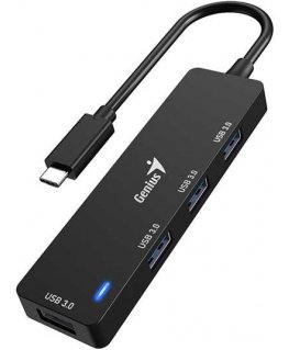 USB (3.0) hub 4-port, black, Genius