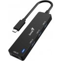 USB (3.0) hub 4-port, juoda, Genius